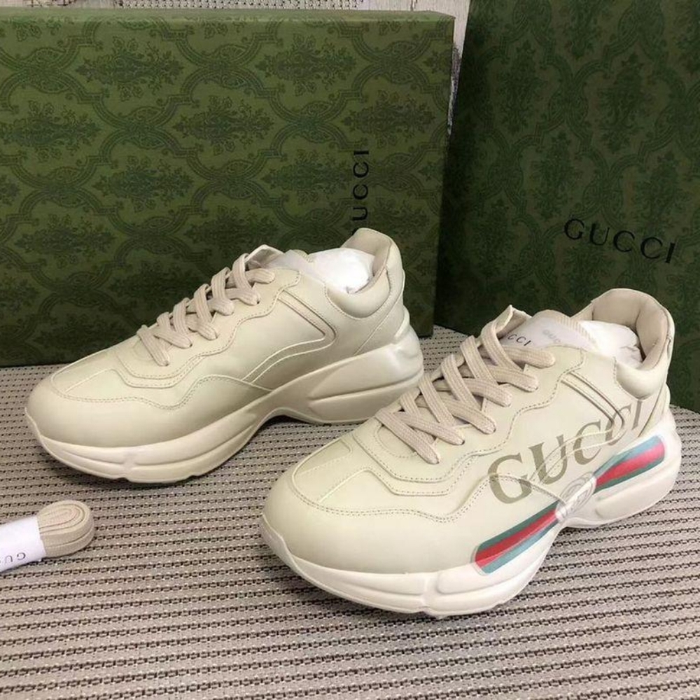 GucciWomen's Rhyton Leather Sneakers
